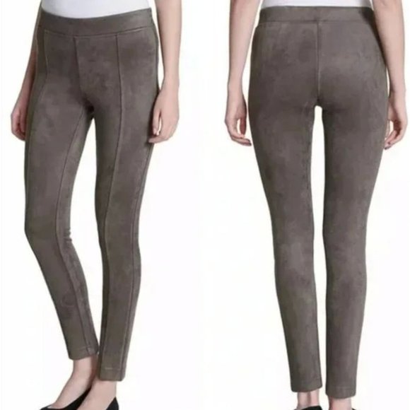Andrew Marc Pants - Andrew Marc Super Soft Stretch Faux Suede Pull On Pant Taupe, XXL